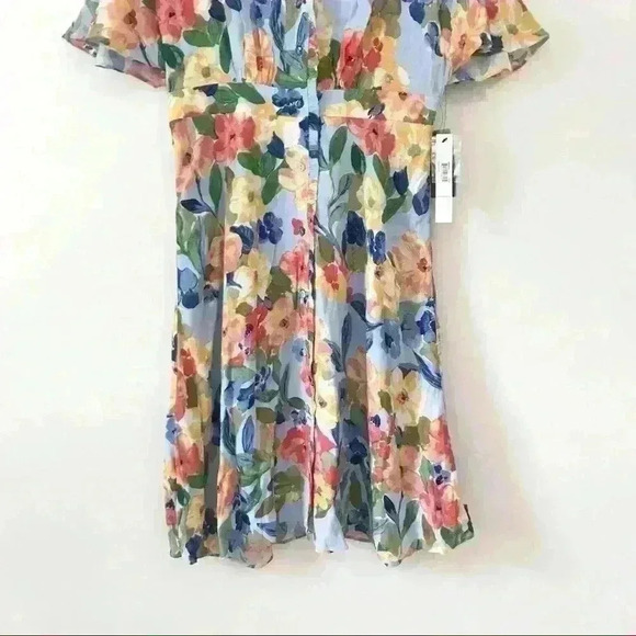 Maggy London Dolman Sleeve Floral A-line Dress - Picture 5 of 10